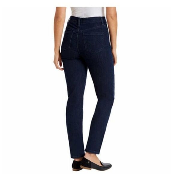 NWT Gloria Vanderbilt® Amanda ORIGINAL SLIMMING Jeans PORTLAND BLUE 14 SHORT - Picture 3 of 3